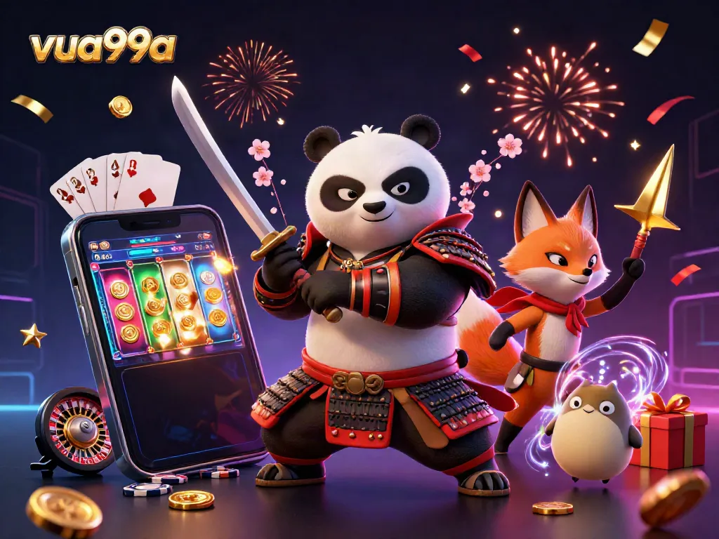 Experience thrilling gameplay at vua99a with vibrant characters and dynamic casino elements.