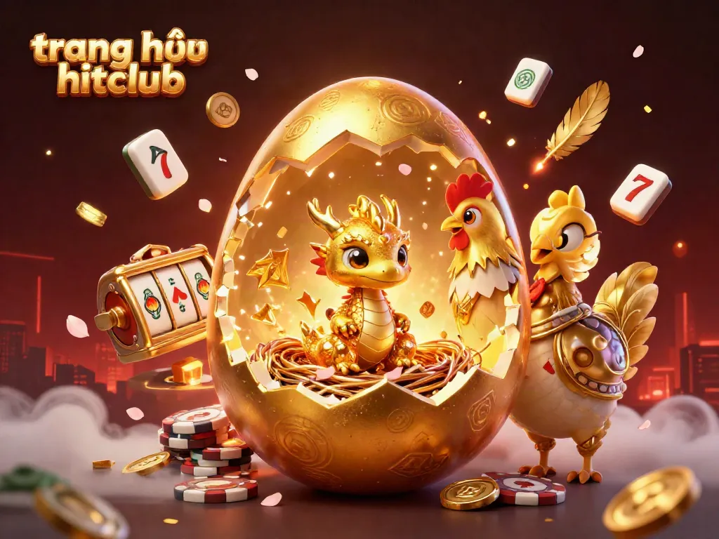 Experience excitement at trang chủ hitclub with a golden dragon and majestic casino elements.