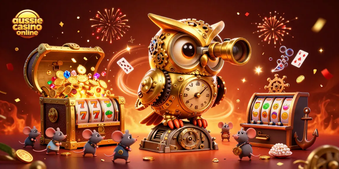 Experience the thrill at an aussie casino online with vibrant characters and exciting game elements.